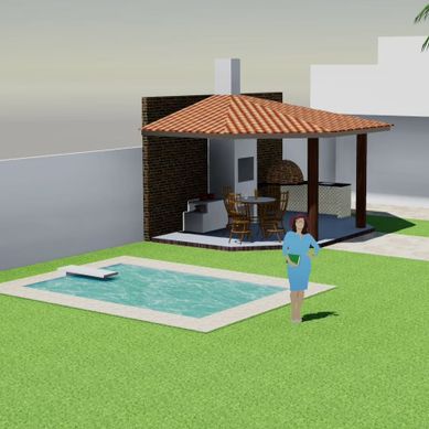 Casa modelada no sketchup 01