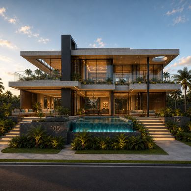 Residência Horizon | Casa Contemporânea com Pé-Direito Duplo e Integração Total
