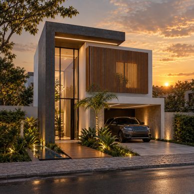 Casa Pórtico | 105 m² em terreno de 10 × 25 m
