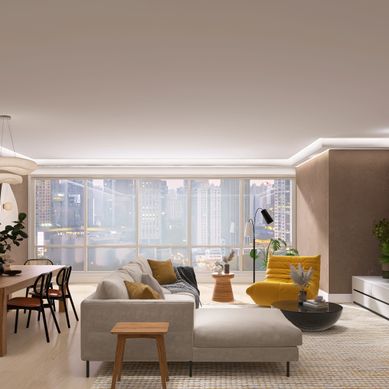 Living e Jantar Apartamento Urbano