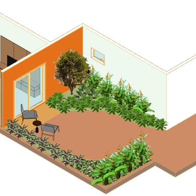 Jardim residencial