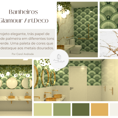 Banheiro Glamour Green