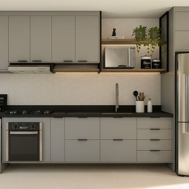 sala e cozinha