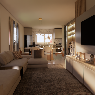 Projeto de interiores + Render 