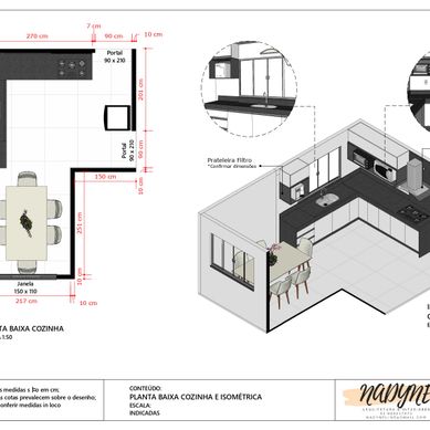 Projeto de Design de Interiores de Cozinha