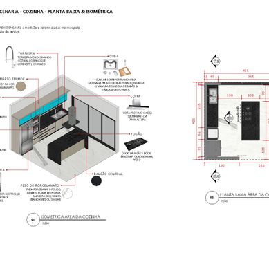 Projeto de Design de Interiores – Cozinha Planejada