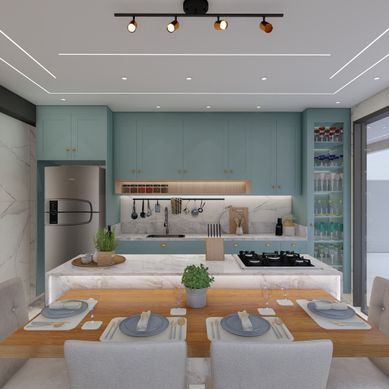 Projeto de Interiores - Cozinha/Sala de Jantar