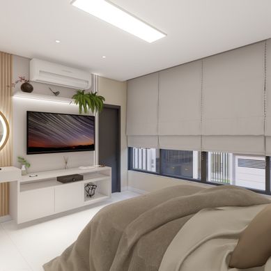 Projeto de Interiores - Suíte Casal