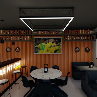 Projeto de Interiores - Bar (em um lava-jato)