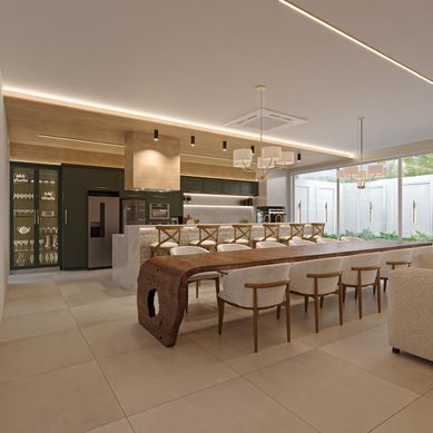 Espaço Gourmet Clássico Contemporâneo
