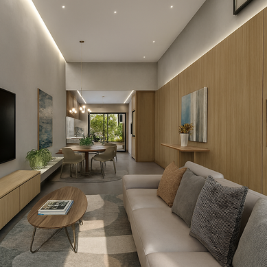 Design de Interiores - Salas integradas com cozinha