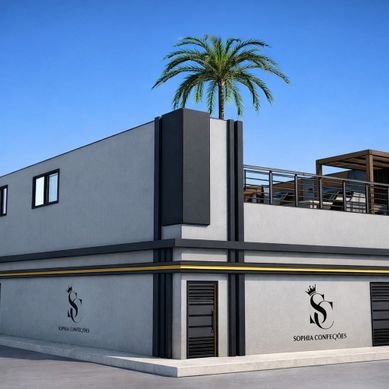 Esse projeto apresenta uma arquitetura contemporânea com forte apelo minimalista