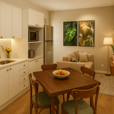Loft Pequeno, Funcional e Aconchegante