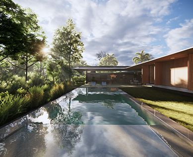 Projeto de residência moderna com espelho d’água – arquitetura contemporânea de alto padrão