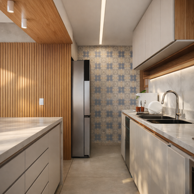 Projeto de Reforma de Interiores - Apart. de 120m²