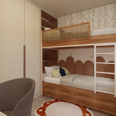 Refúgio lúdico: quarto de menina com design afetivo