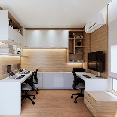 Home office: Funcionalidade e equilíbrio
