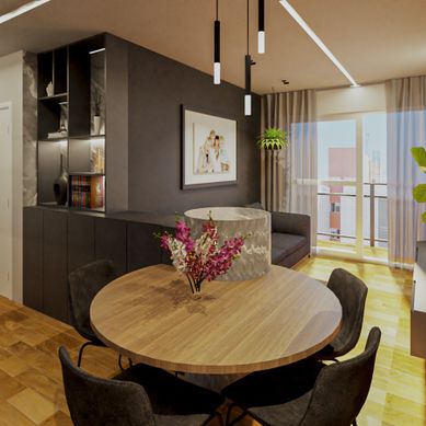 Projeto de Interiores Apartamento pequeno