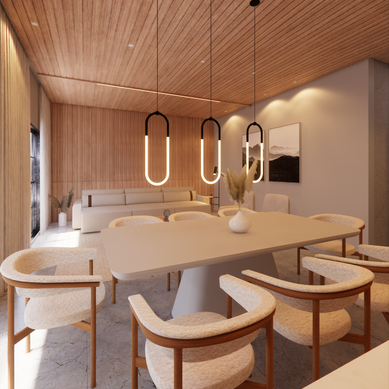 Sala de jantar e estar 