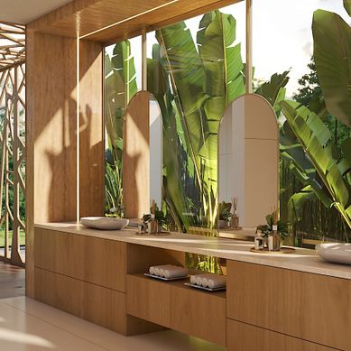 Tropical Luxury Bathroom | Architectural Visualization