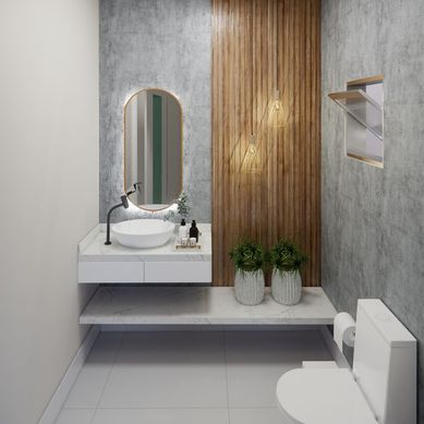 Design de interiores de banheiro