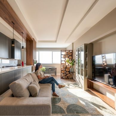 SALA E COZINHA INTEGRADAS E ÁREA GOURMET