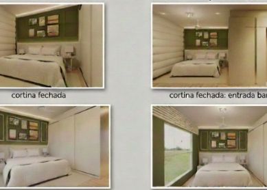 Suíte Contemporânea: Equilíbrio de Cores e Texturas