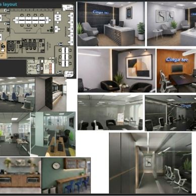Design de Interiores e Otimização Espacial: Escritório Cinga Tec