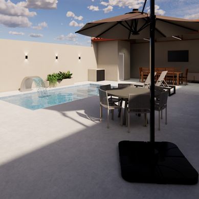 Projeto de Lazer com Piscina