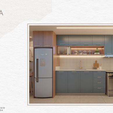 Quarto e cozinha P&W