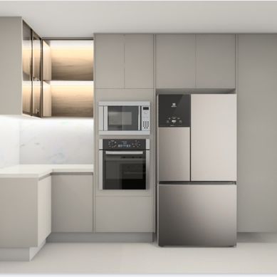 Cozinha e sala de jantar