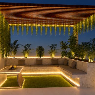Modern Luxury Residential Terrace Lounge