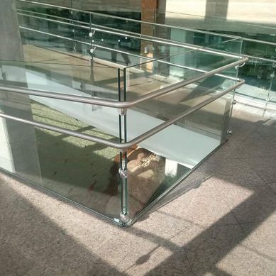corrimão de aço inox