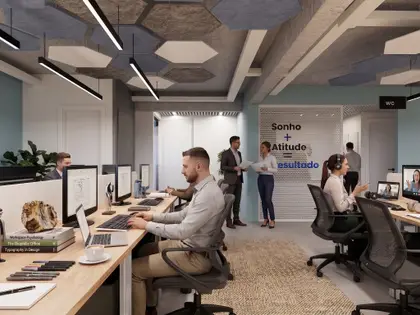 Planta de instalações no projeto executivo