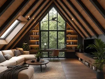 Modern attic: how to make the most of every slope