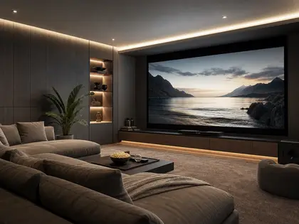 Cine en casa contemporáneo: claves para conseguir un espacio cómodo y envolvente