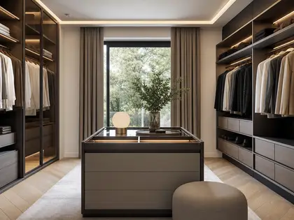 Dressing contemporain : les clés pour un espace chic, net et facile à vivre