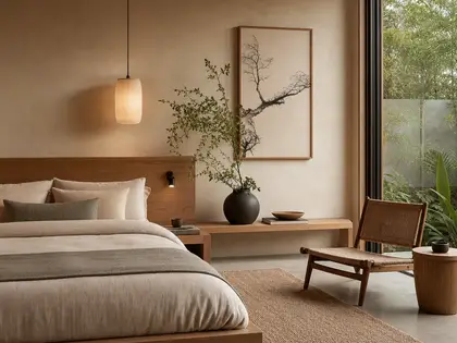 Habitación Japandi: calma, orden y calidez para lograr el look