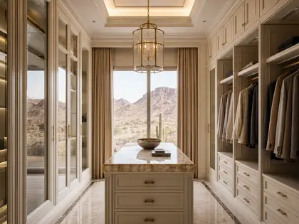 neoclassical condo — dressing room (desert)