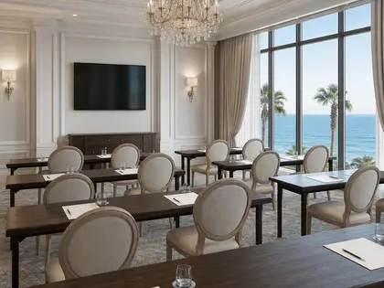 neoclassical condo — training room (coastal)