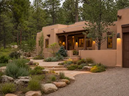 southwestern yard — front yard (forest)