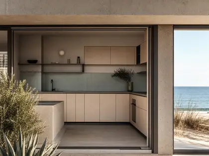 bauhaus yard — small kitchen (beach)