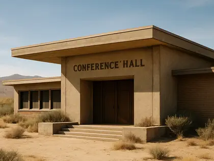 vintage building — conference hall (desert)