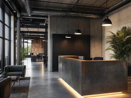 industrial office space — reception (urban)