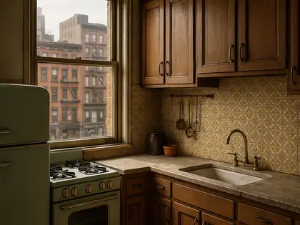 vintage building — kitchen (urban)