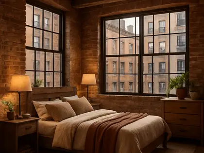 rustic house — bedroom (urban)