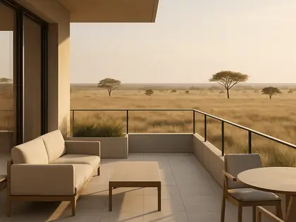 minimalist apartment — terrace (savanna)
