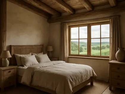 rustic farmhouse — bedroom (rural)