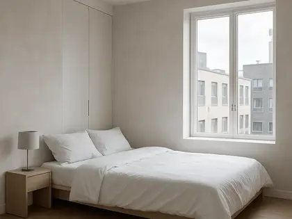 minimalist house — bedroom (urban)
