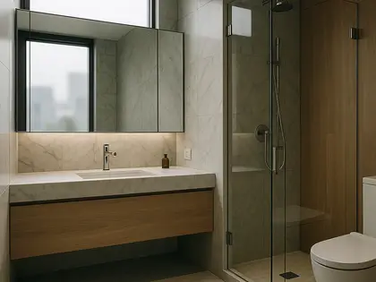 modern house — bathroom (urban)